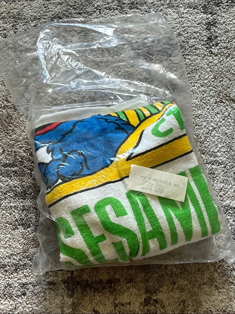 Sesame Street Character Beach Towel - Big Bird, Cookie Monster & Friends